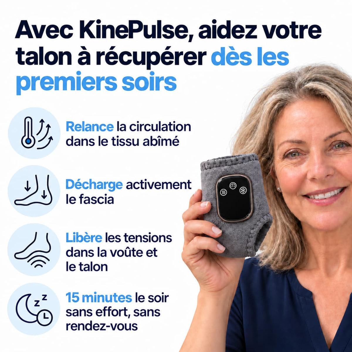 KinePulse™ Le rituel du soir pour aider votre talon à vraiment récupérer