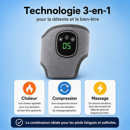 KinePulse™ Masseur 3 en 1 pour talons douloureux et pieds gonflés
