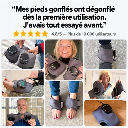 KinePulse™ Masseur 3 en 1 pour talons douloureux et pieds gonflés