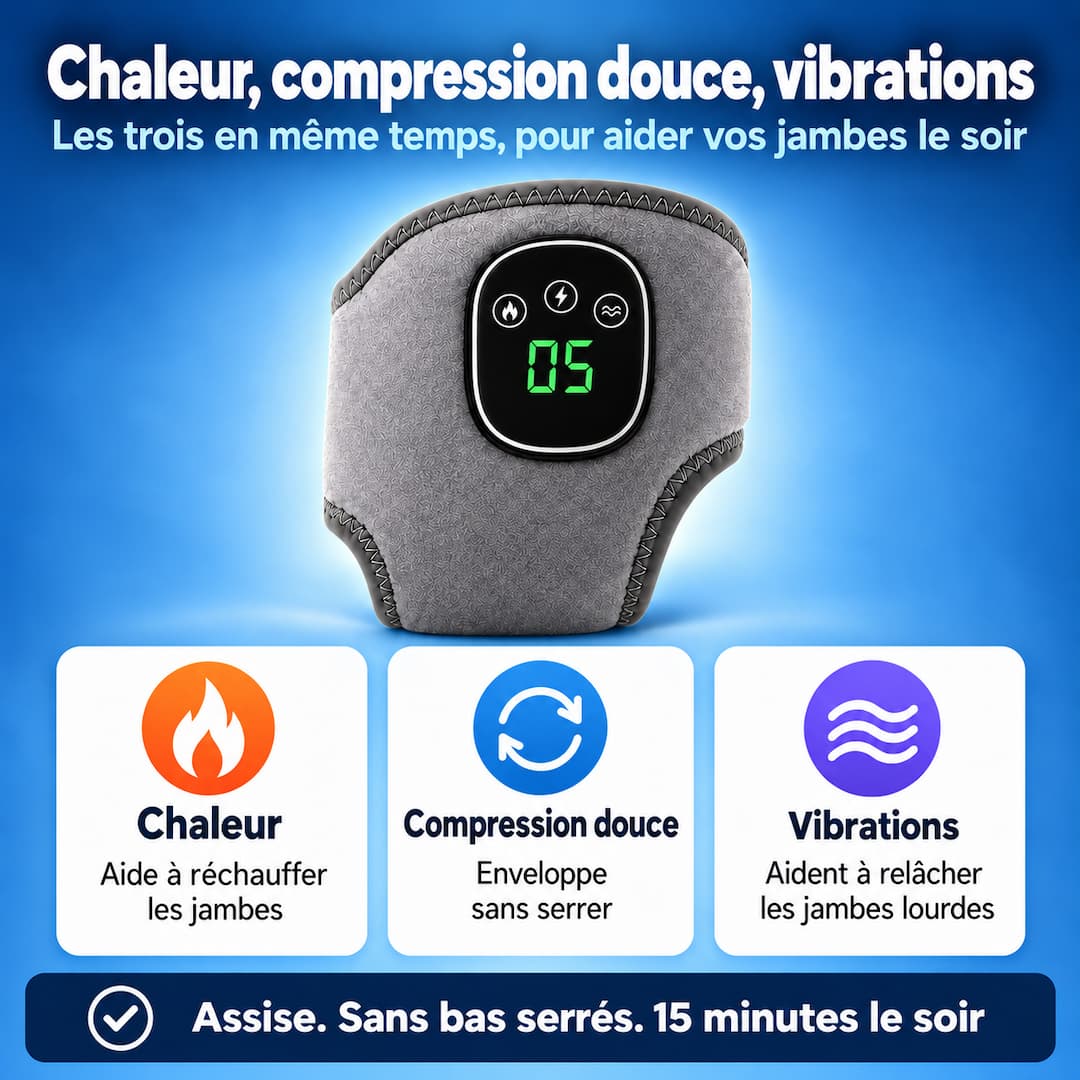 KinePulse™ 3-en-1 pour aider à soulager les jambes lourdes et pieds gonflés