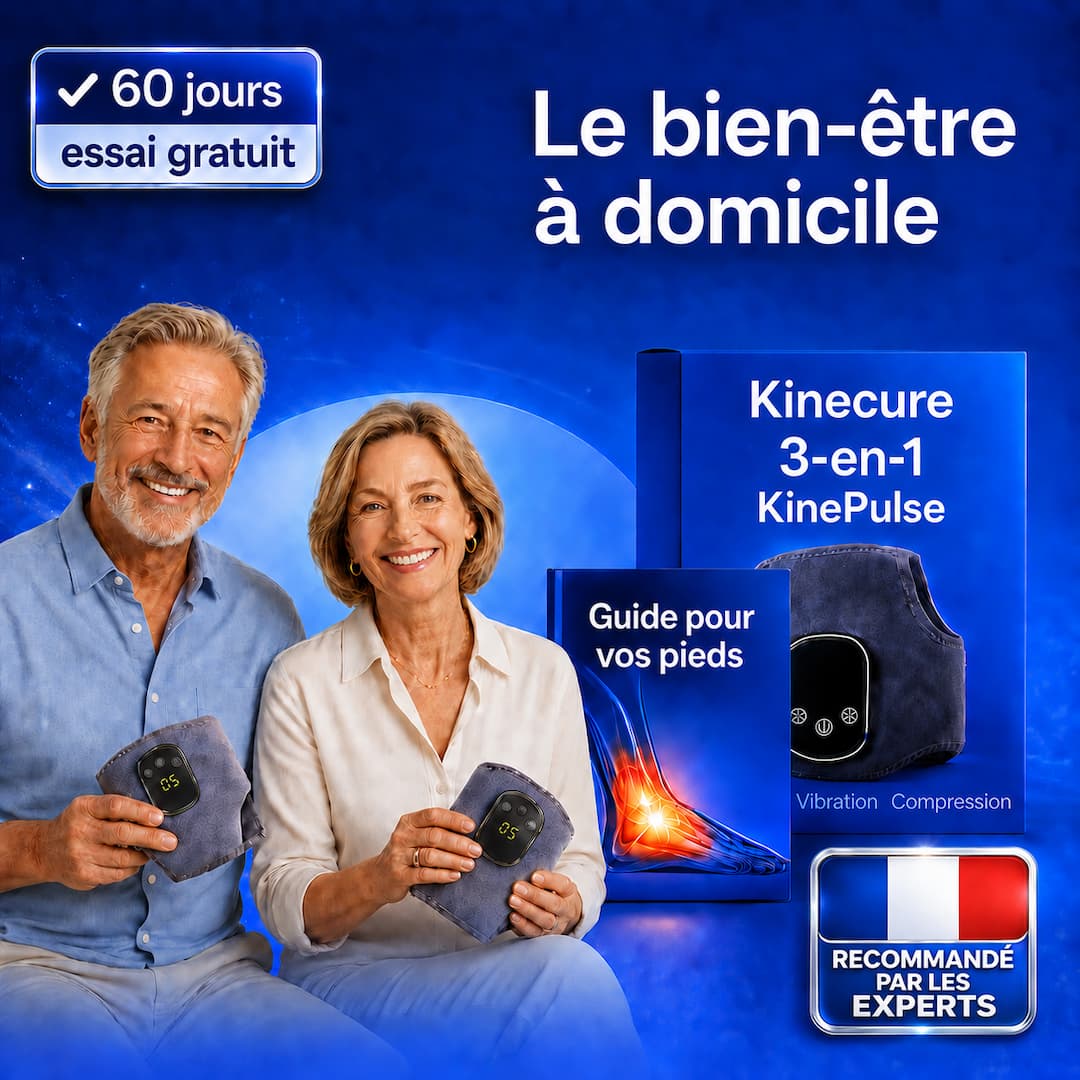 KinePulse™ Masseur 3 en 1 pour talons douloureux et pieds gonflés